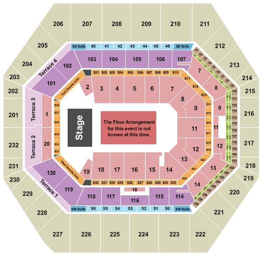 Gainbridge Fieldhouse WWE Seating Chart